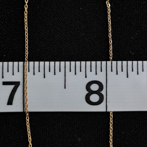 18k gold chain with inseparable hardware pendant - Picture 11 of 16
